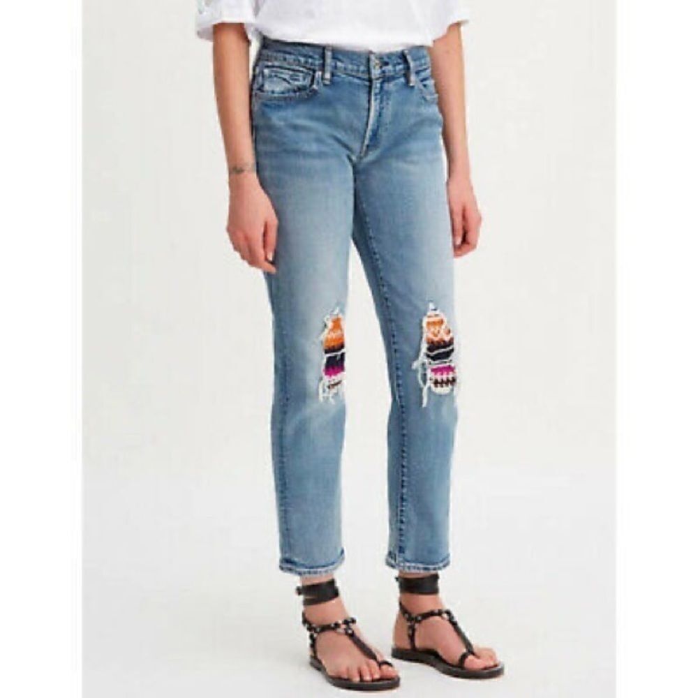 Levi’s Made &Crafted Pin Dot Patch Boyfriend Jeans